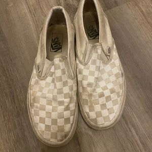 White checkered vans